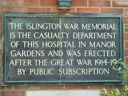 Islington War Memorial (id=3971)